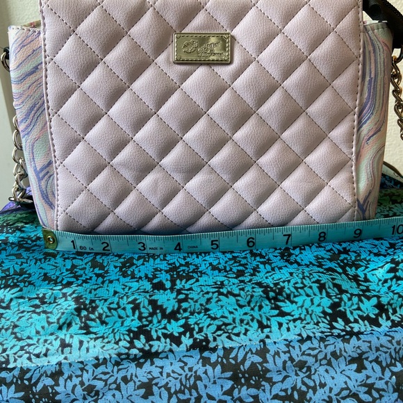 Betsey Johnson Lavender Quilted Crossbody Bag - Picture 9 of 10
